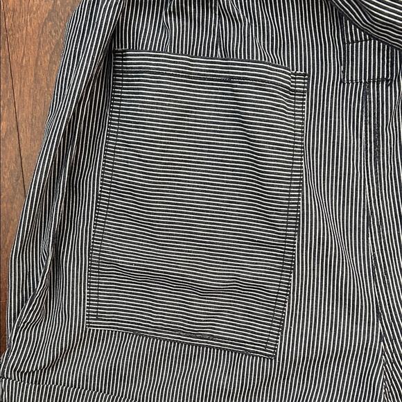 Urban Outfitters Carmen Black and White Conductor Striped Romper, Size Large - Picture 12 of 16